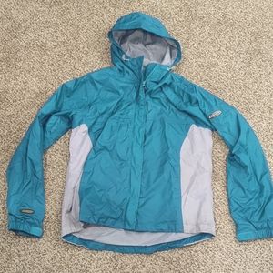 Stearns Dry Wear Women's Full Zip Hooded Teal Rain Windbreaker Jacket M